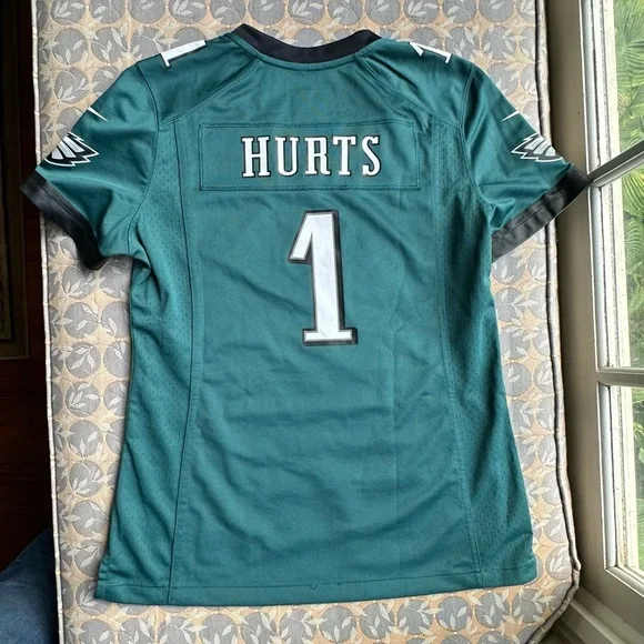 Authentic Philadelphia Eagles Nike Teal NFLPA Hurts Jersey, Women’s M - Picture 2 of 6